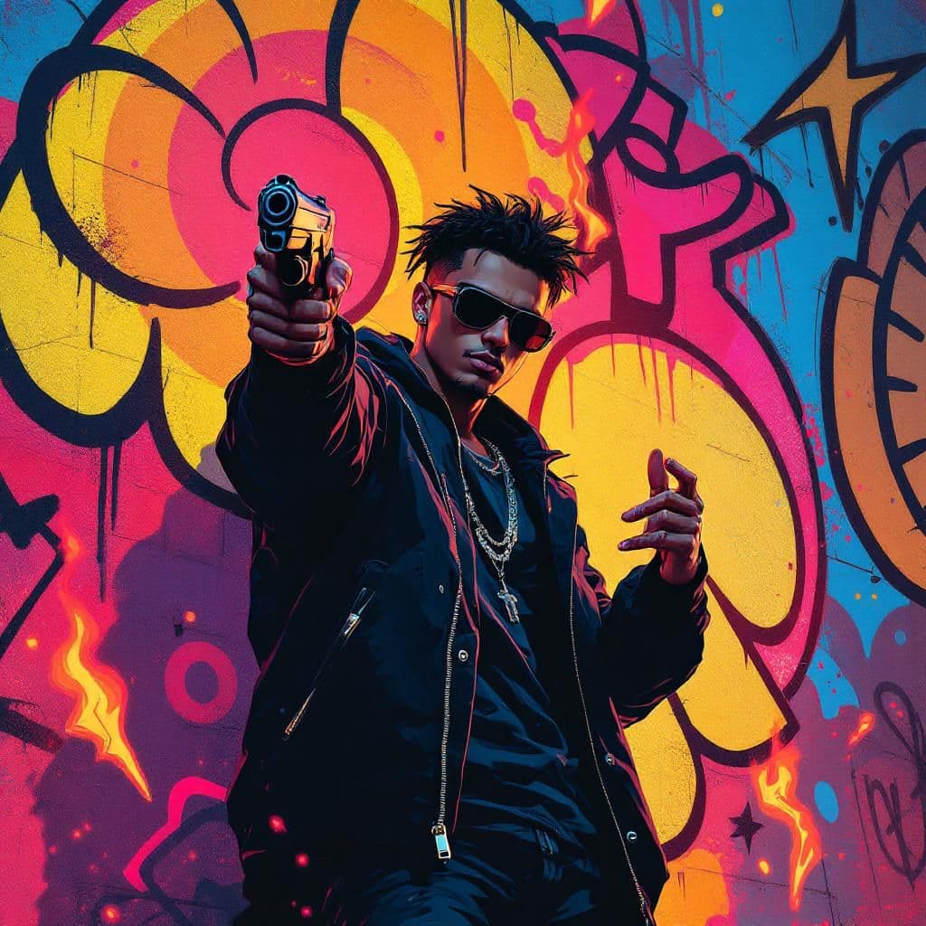 Hip-Hop AI Album Cover