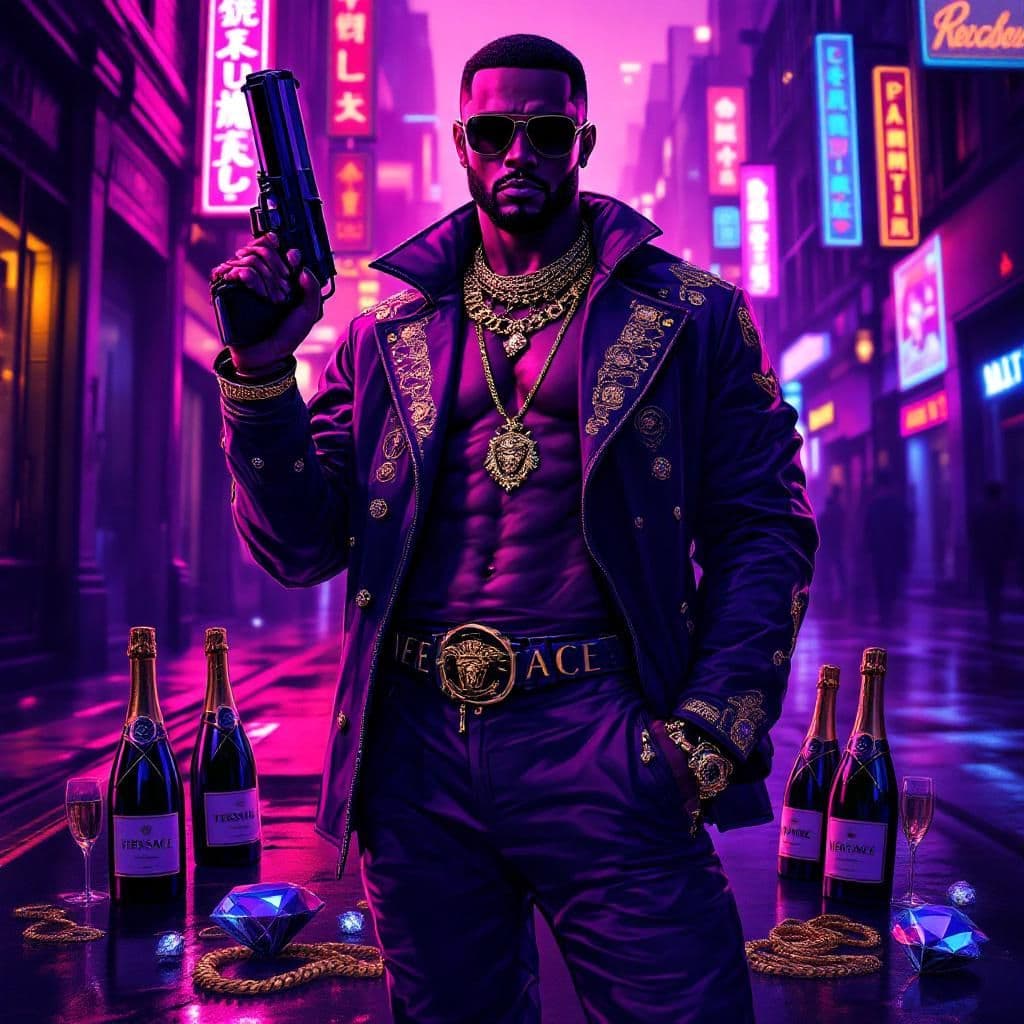 Hip-Hop AI Album Cover