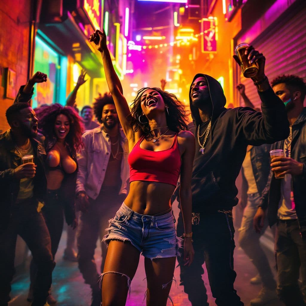 Hip-Hop AI Album Cover