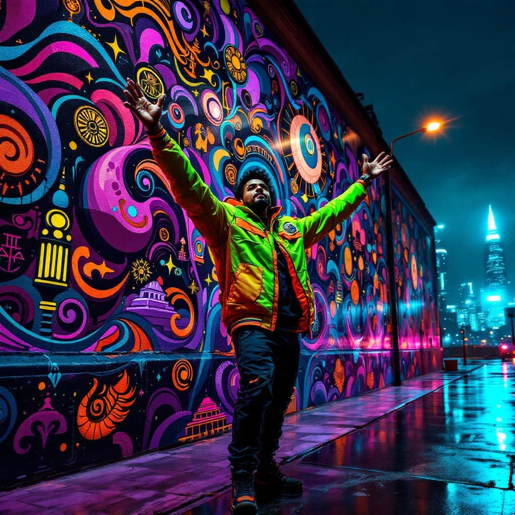 Hip-Hop AI Album Cover