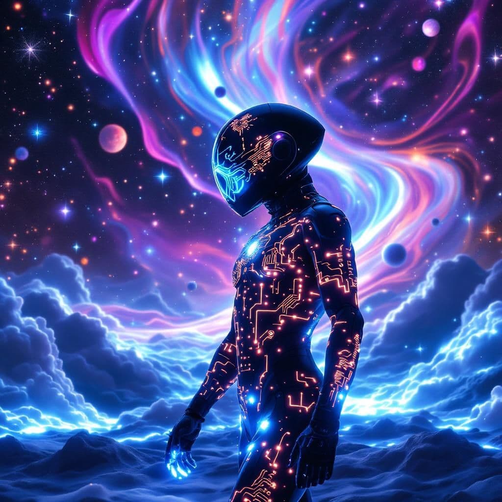 Electronic AI Album Cover