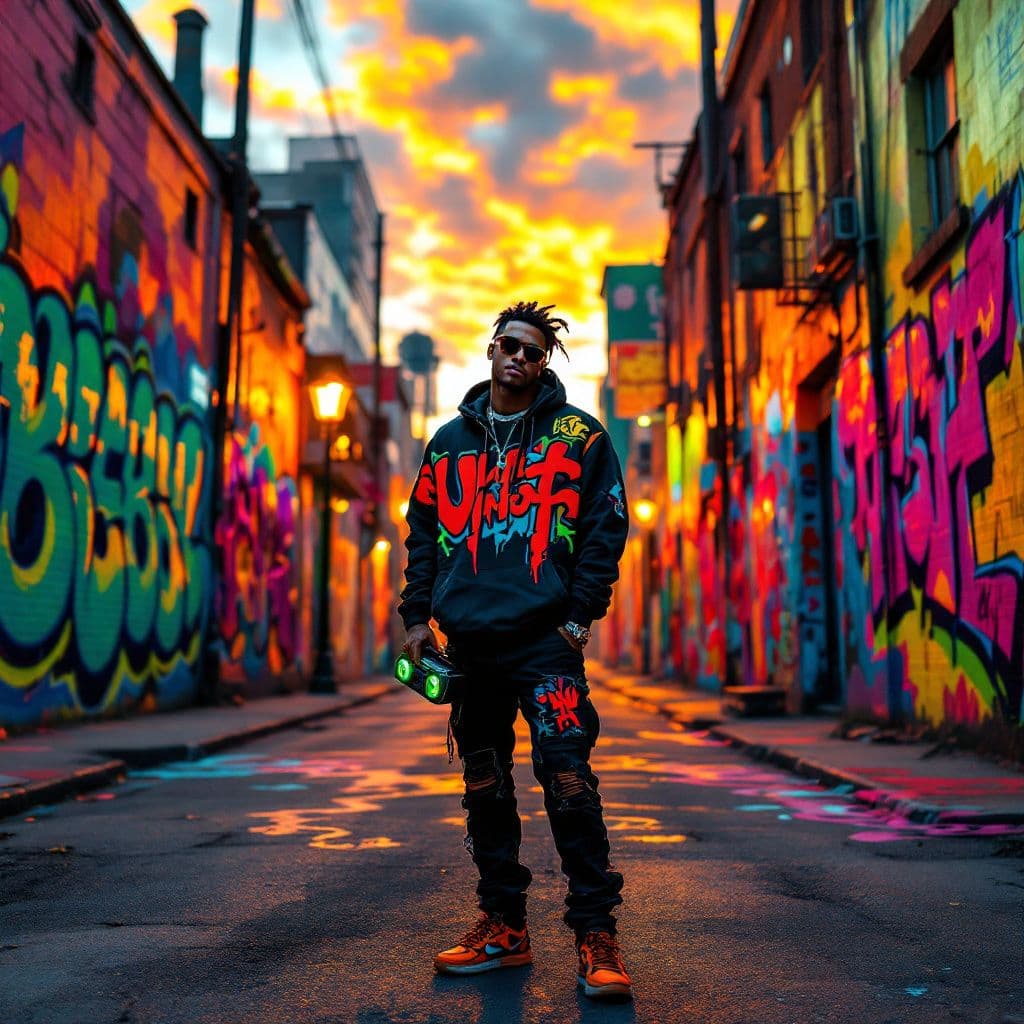 Hip-Hop AI Album Cover